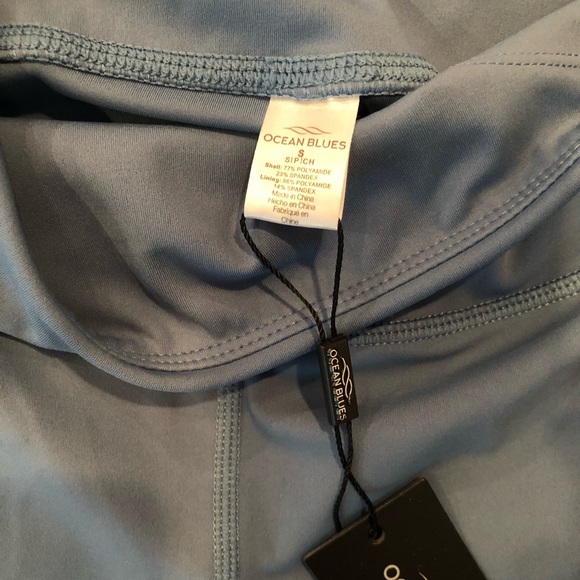 Ocean Blues two tone athletic shirts Blue & white sz Small NWT - Picture 3 of 3